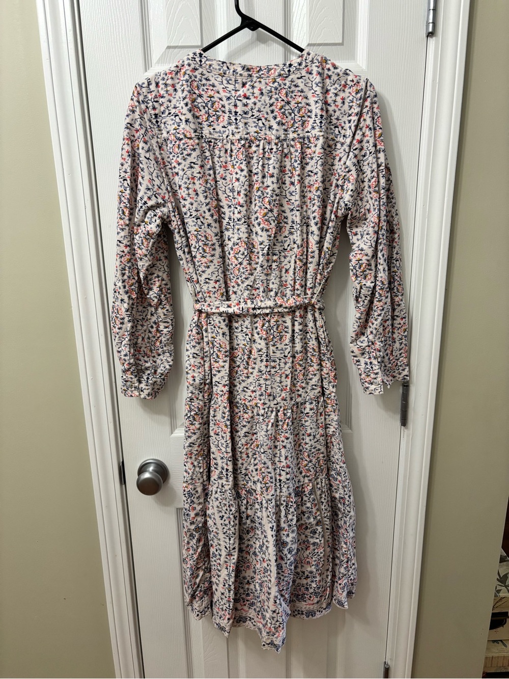 Anthropologie Pilcro Marta Tiered Corduroy Midi Dress Medium Petite MP - Picture 7 of 8